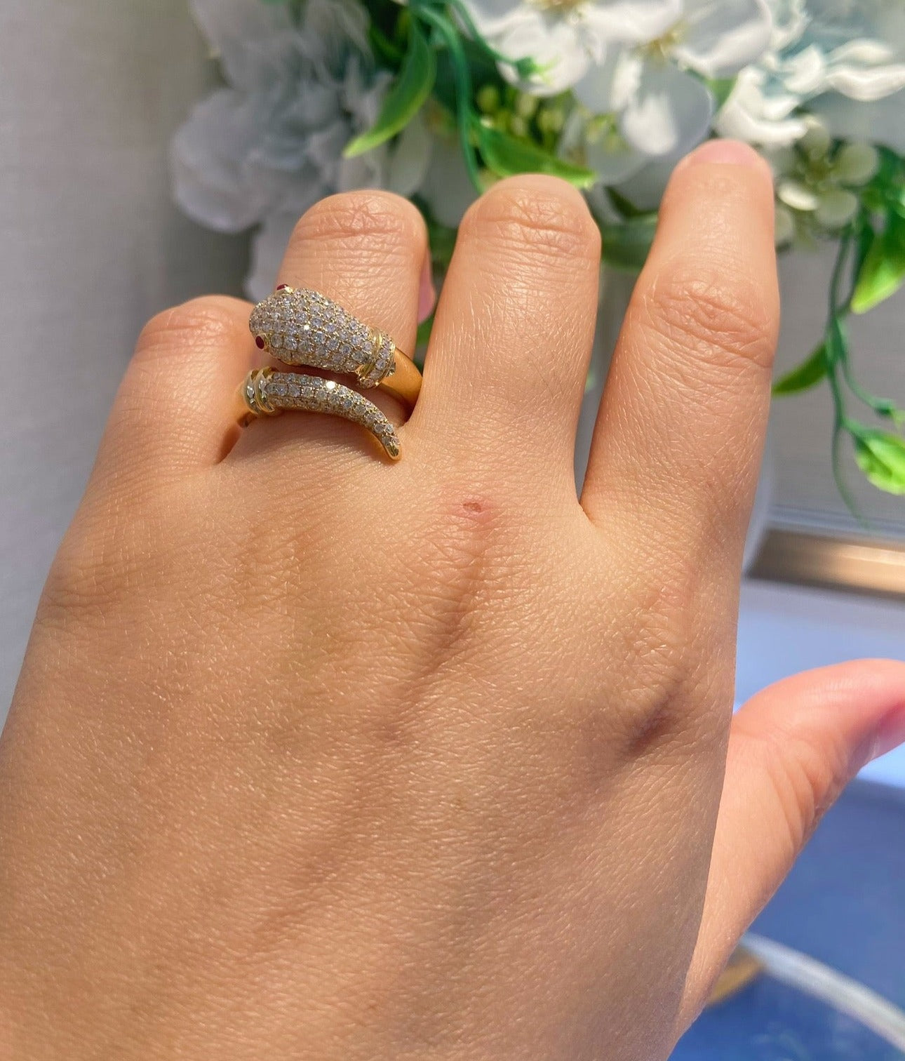 Luxury Natural Diamond Statement Ring, Unqiue Antique Design, Bridal Wedding, Anniversary Ring, Gift for Her