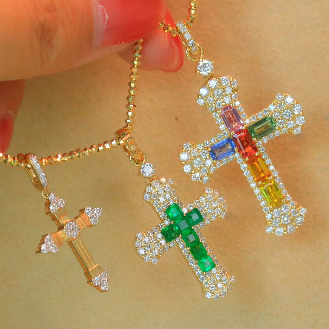 Luxury Natural Sapphire Pendant with Natural Diamonds, Unique Design, Bridal Necklace, Anniversary Necklace, Gift for Her