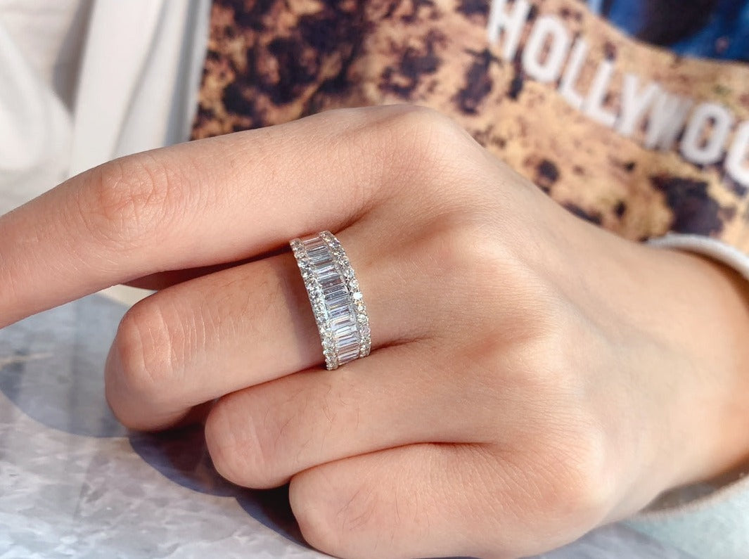 Natural Diamond Pave Ring, 18K Gold Ring, Classic Design, Bridal Wedding, Anniversary Ring, Gift for Her