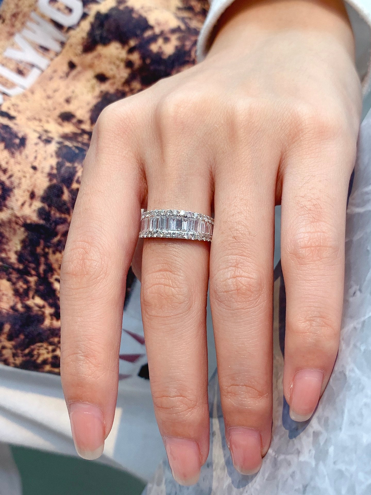 Natural Diamond Pave Ring, 18K Gold Ring, Classic Design, Bridal Wedding, Anniversary Ring, Gift for Her