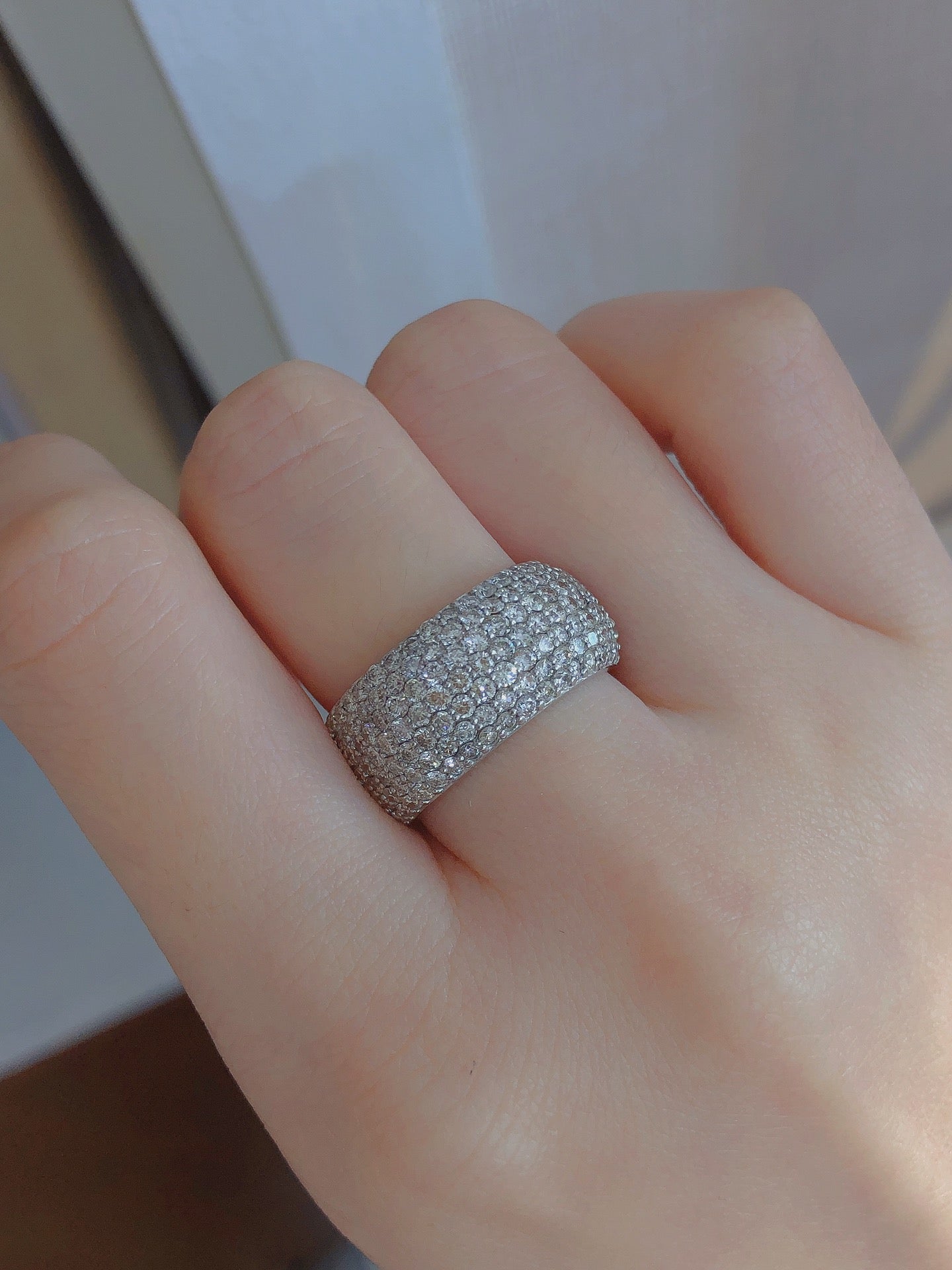 Luxury Natural Diamond Eternity Ring, Classic Design, Bridal Wedding, Anniversary Ring, Gift for Her