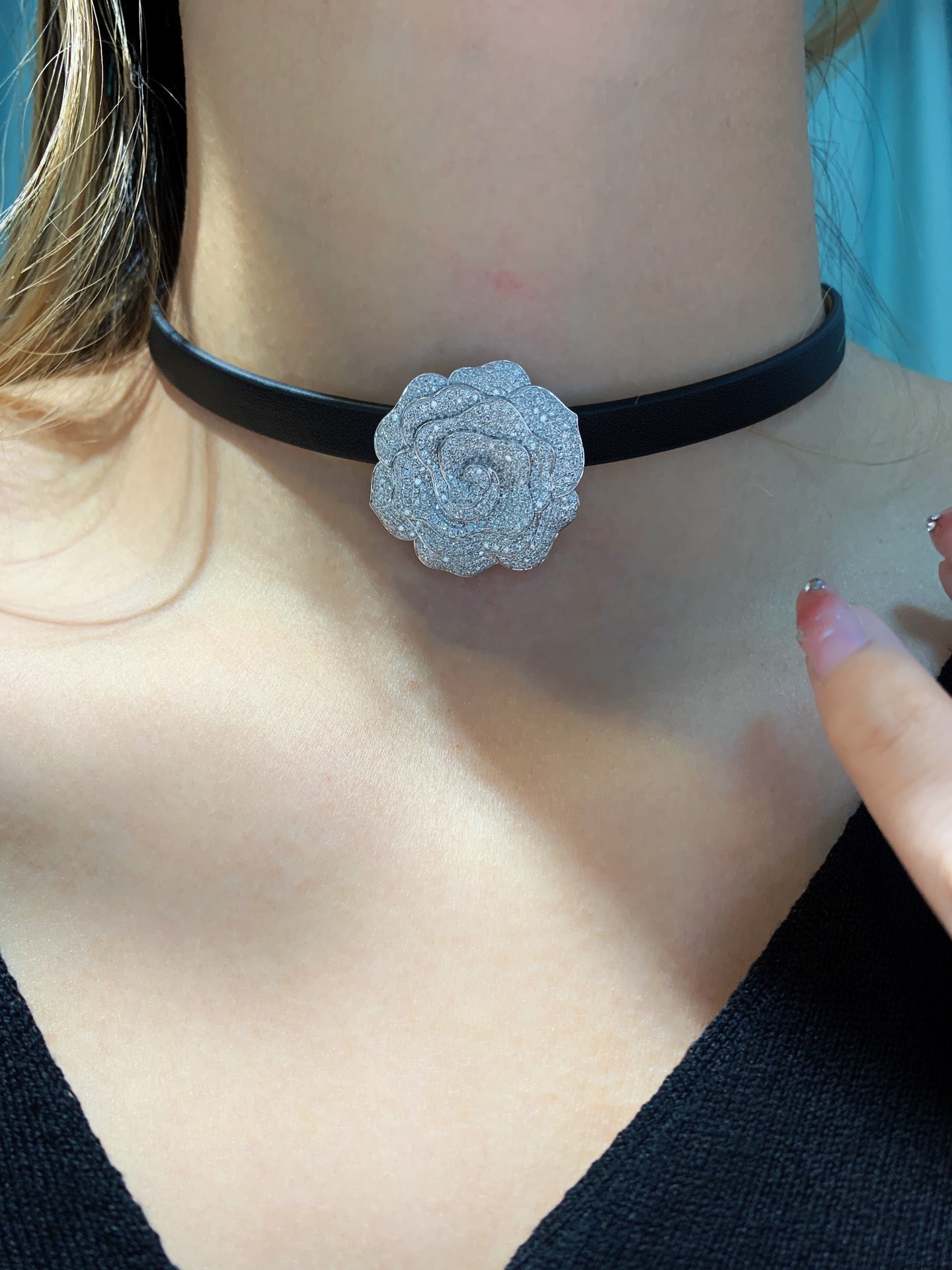 Luxury Natural Diamond Pendant 18K Floral Diamond Pendant 18K Gold Diamond Pendant Bridal Wedding Pendant Anniversary Pendant Gift for Her