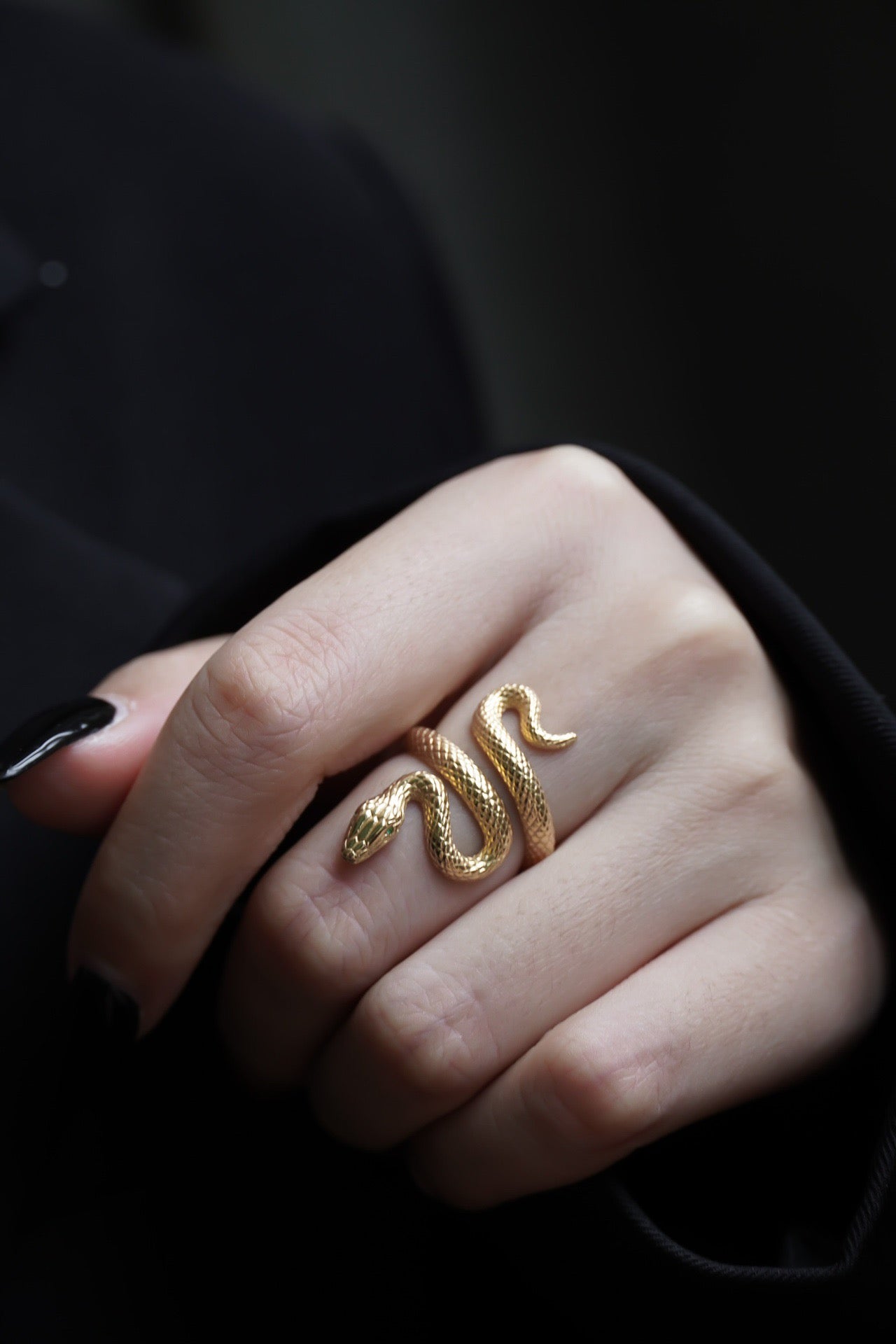 Unique Design Snake Ring, 18K Snake Ring, 18K Solid Gold Ring, Anniversary Gift, Wedding Ring Gift for her