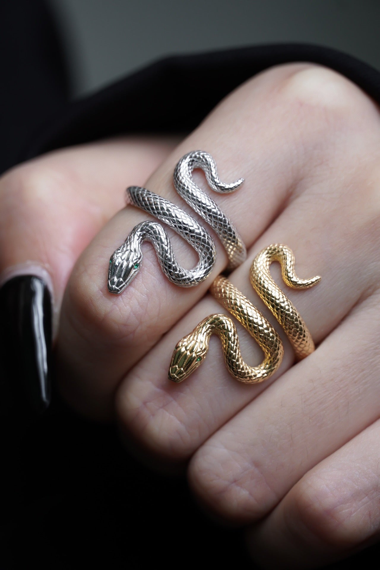 Unique Design Snake Ring, 18K Snake Ring, 18K Solid Gold Ring, Anniversary Gift, Wedding Ring Gift for her