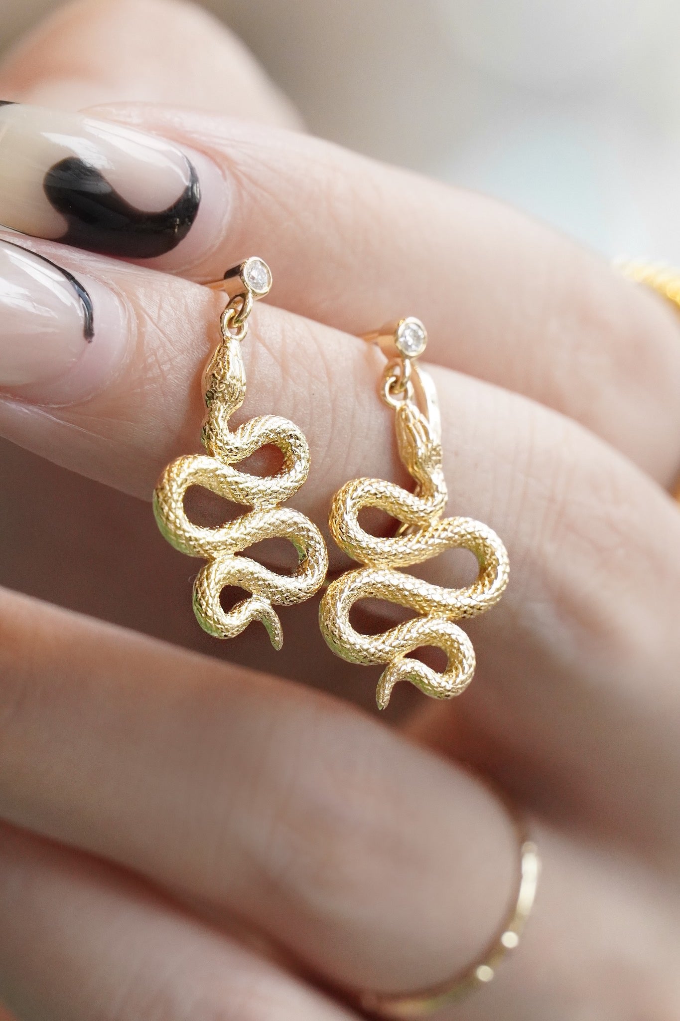 Unique Design Snake Ring, 18K Snake Ring, 18K Solid Gold Ring, Anniversary Gift, Wedding Ring Gift for her